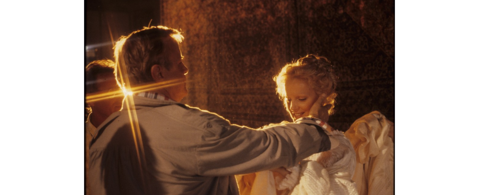 Ο Franco Zeffirelli με τη Katia Ricciarelli στα γυρίσματα της βιντεο-όπερας Otello (1986).