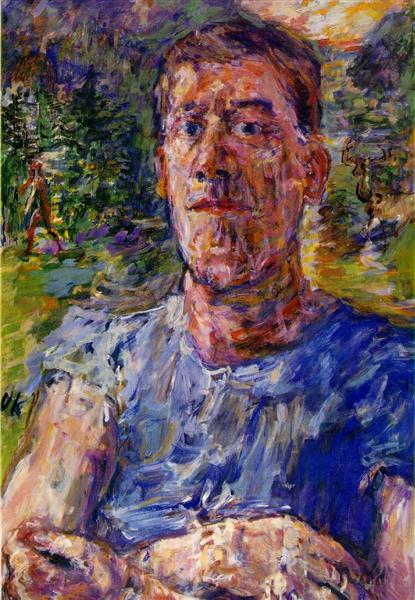 Oskar Kokoschka, Αυτοπροσωπογραφία ενός «εκφυλισμένου καλλιτέχνη» [Selbstbildnis eines "entarteten Künstlers"], 1937, Scottish National Gallery.