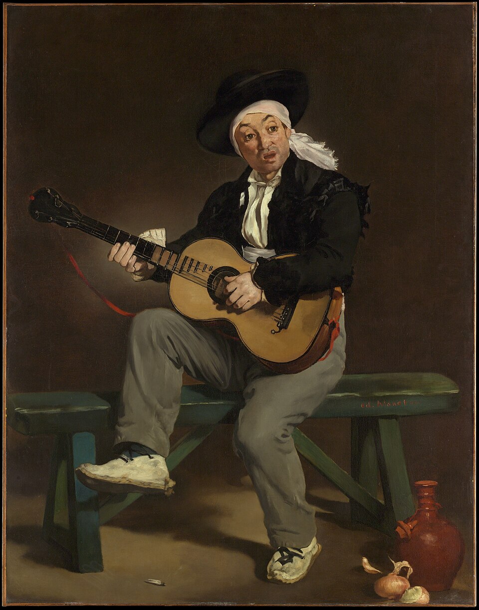 Édouard Manet [Εντουάρ Μανέ],&nbsp;The Spanish Singer&nbsp;[Ο Ισπανός τραγουδιστής] (1860, ελαιογραφία σε μουσαμά, Metropolitan Museum of Art, Νέα Υόρκη). Ο πίνακας αποτυπώνει τη φιγούρα του μοναχικού ερμηνευτή [cantaor] και αντανακλά τη γοητεία που ασκούσε η ισπανική λαϊκή μουσική παράδοση στους Γάλλους ζωγράφους του 19ου αιώνα.
