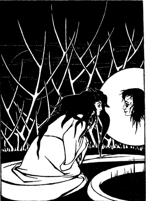 Σκίτσο του [[#Marcus Behmer [Μάρκους Μπέμερ]#]] για τη γερμανική έκδοση της Σαλώμης [Salome] του [[#Oscar Wilde [Όσκαρ Ουάιλντ]#]], σε μετάφραση της [[#Hedwig Lachmann [Χέντβιχ Λάχμαν]#]] το 1902. Το κατάμεστο λυρικότητας και μουσικότητας δραματικό κείμενο του Wilde, αποτέλεσε σχεδόν αυτούσιο και αναλλοίωτο, το λιμπρέτο για την ομότιτλη όπερα του [[#Richard Strauss [Ρίχαρντ Στράους]#]], (1903).