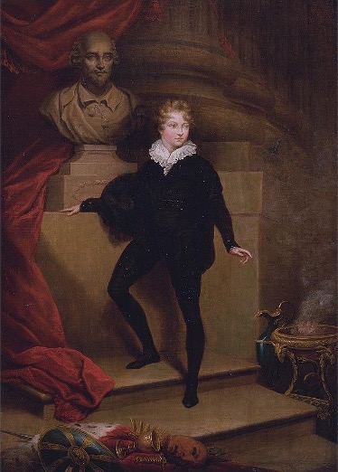 Ο William Henry West Betty, ευρέως γνωστός ως "Master Betty" [«Μάστερ Μπέττυ»], στον σαιξπηρικό ρόλο του Hamlet [Άμλετ]. Η εντυπωσιακή επιτυχία του προκάλεσε μια γενικευμένη τάση για αποθέωση των παιδιών-θαυμάτων της σκηνής, οδηγώντας στην εμφάνιση πληθώρας μιμητών και μιμητριών του στην εποχή του. 