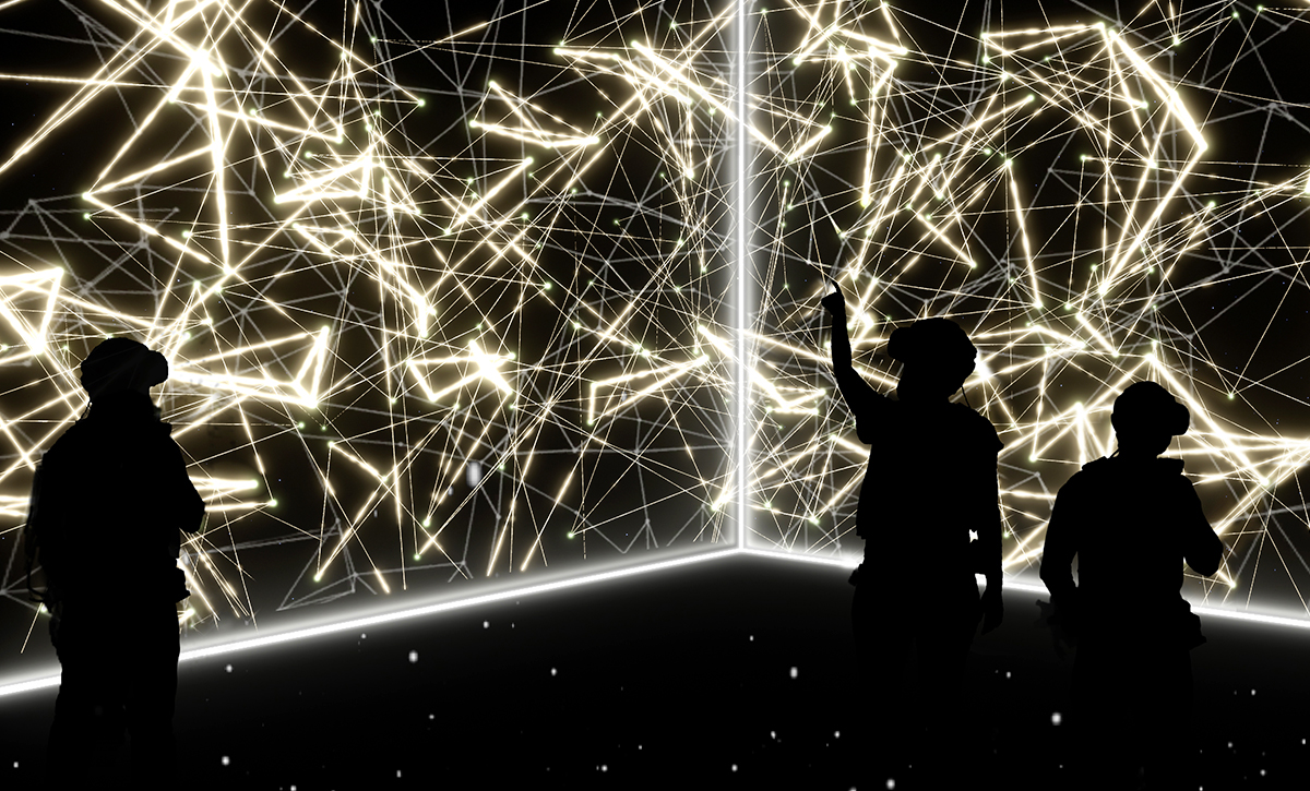 Η παράσταση της όπερας&nbsp;Current, Rising&nbsp;[Παρόν, Αναδυόμενο] (2021) τoυ [[#Royal Ballet and Opera [Βασιλικό Μπαλέτο και Όπερα#]] του Λονδίνου συνδύαζε εικονική πραγματικότητα και κίνηση στον φυσικό χώρο. Έχει χαρακτηριστεί ως&nbsp;η πρώτη όπερα στον κόσμο σε υπερ-πραγματικότητα&nbsp;[hyper-reality]. Η παράσταση είχε διάρκεια 15 λεπτών, και συνδύαζε την εικονική πραγματικότητα με μία πολυαισθητηριακή εγκατάσταση, στην οποία το κοινό προκαλείτο να εισέλθει σε μία ειδικά σχεδιασμένη «Opera Tardis» και να βιώσει ένα ονειρικό ταξίδι, το οποίο μεταφέρεται μουσικά μέσα από ένα ποίημα, δομημένο σε επίπεδα τραγουδιού.