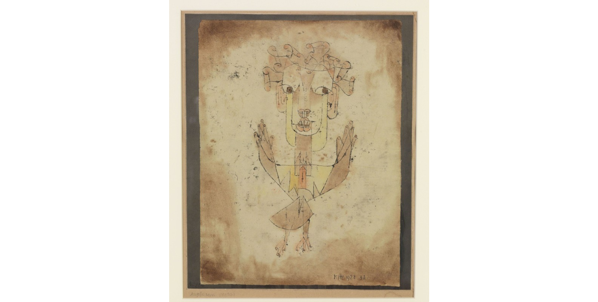 Paul Klee, Angelus Novus, 1920, Centre Pompidou, Paris 